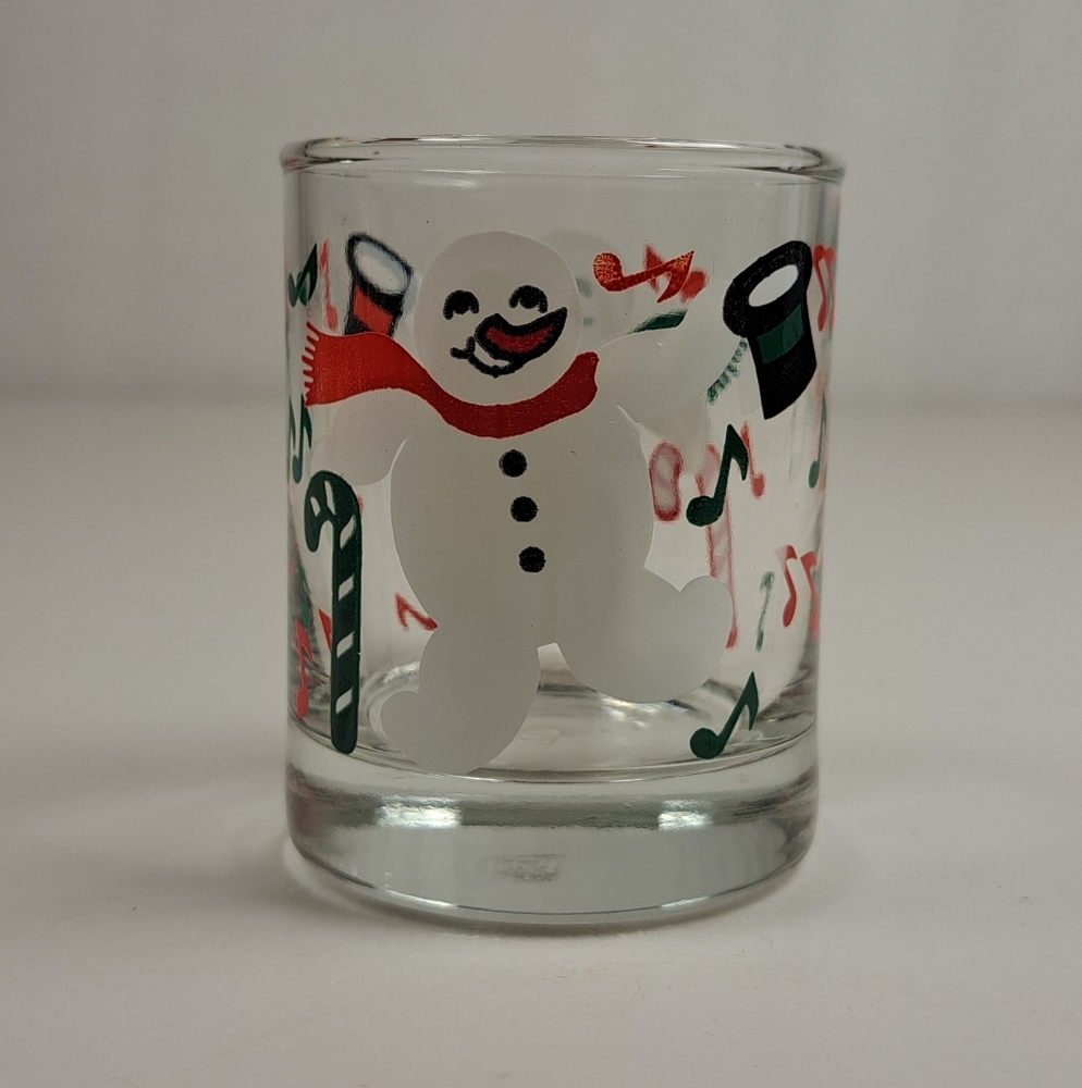 Festive Snowman Shot Glass